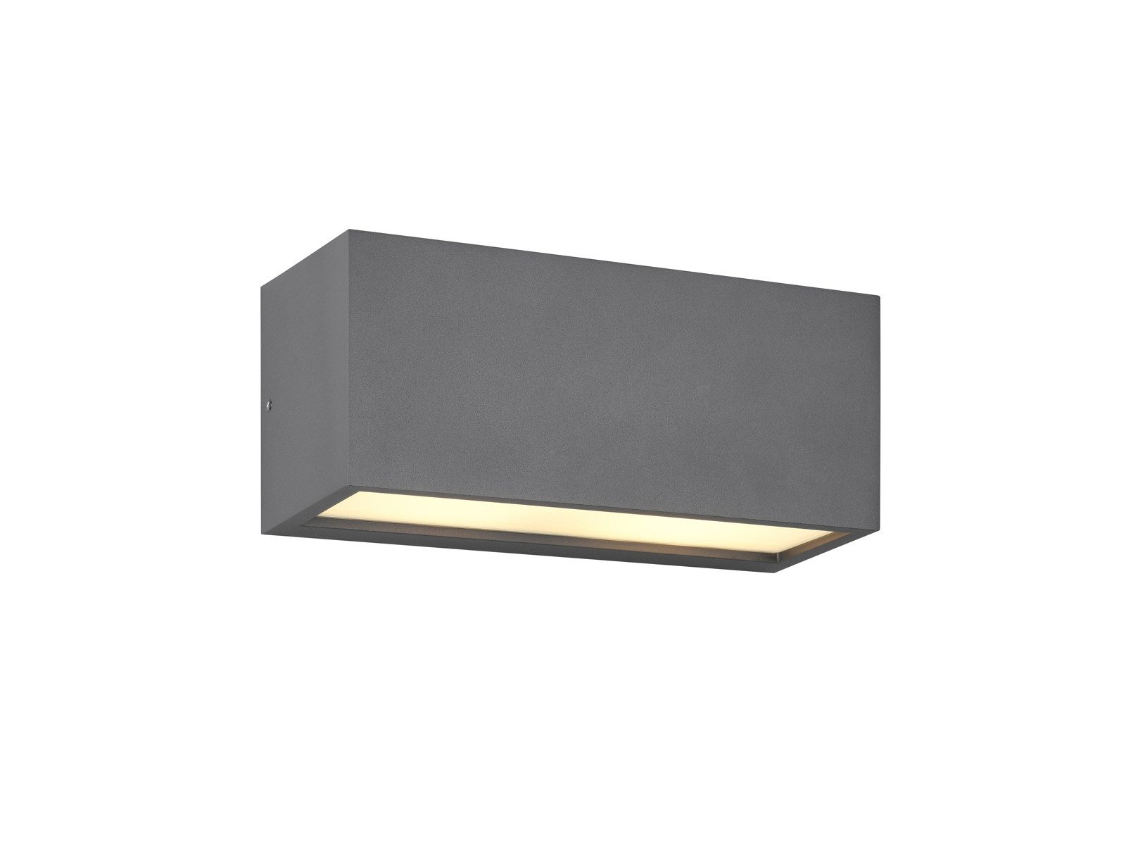 TRIO Leuchten LED Außen-Wandleuchte, LED wechselbar, Warmweiß, Außenleuchte Haus-Wand, Fassadenbeleuchtung in Anthrazit, Breite 25cm