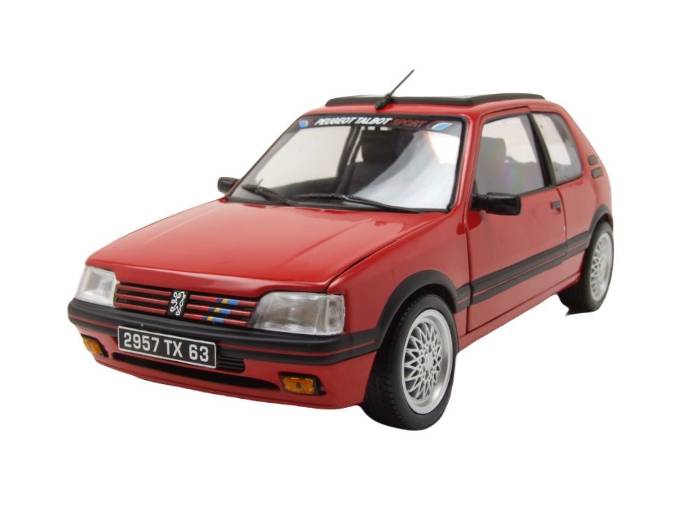 Norev Modellauto Peugeot 205 GTi 1.9 PTS-Deko 1991 rot, Maßstab 1:18