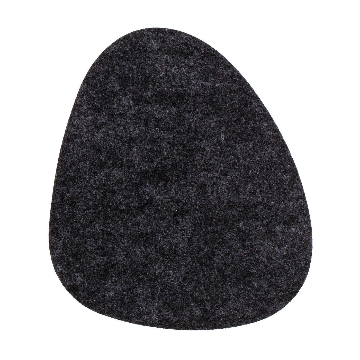 ReWu Platzset Filz Getränkeuntersetzer Schwarz 4x