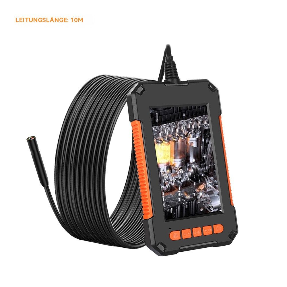 Hikity Endoskopkamera mit Licht, 4,3 Zoll 1080P HD, IP67 Wasserdicht, 10M Inspektionskamera