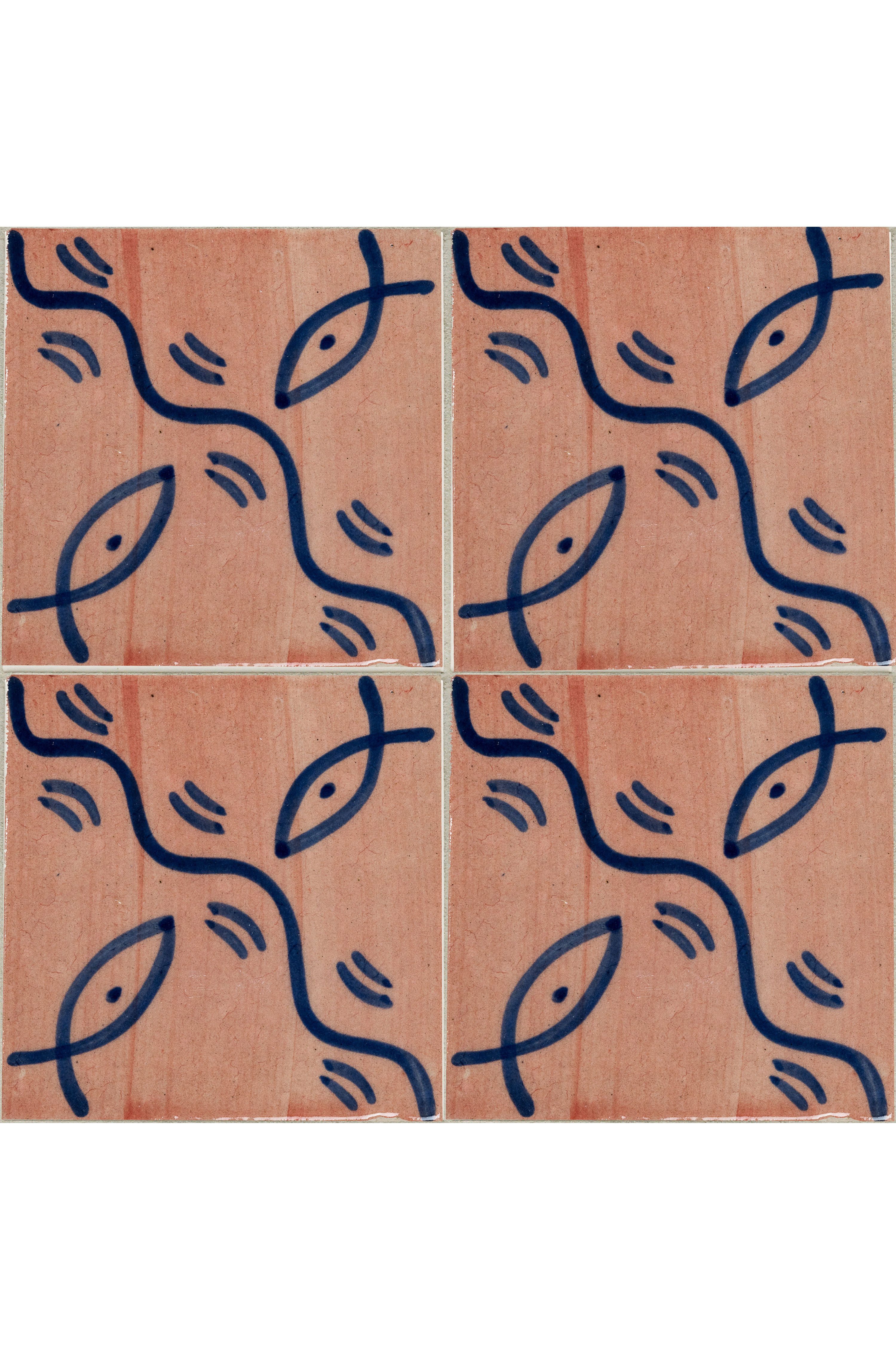 Marrakesch Orient & Mediterran Interior Wandfliese 4er SET Marokkanische Плитка Gafur - Muster 6 -