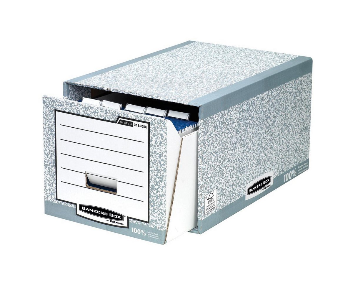 Thumbnail - FELLOWES Archivcontainer Bankers Box Schubladenarchiv System 01820EU grau/weiß