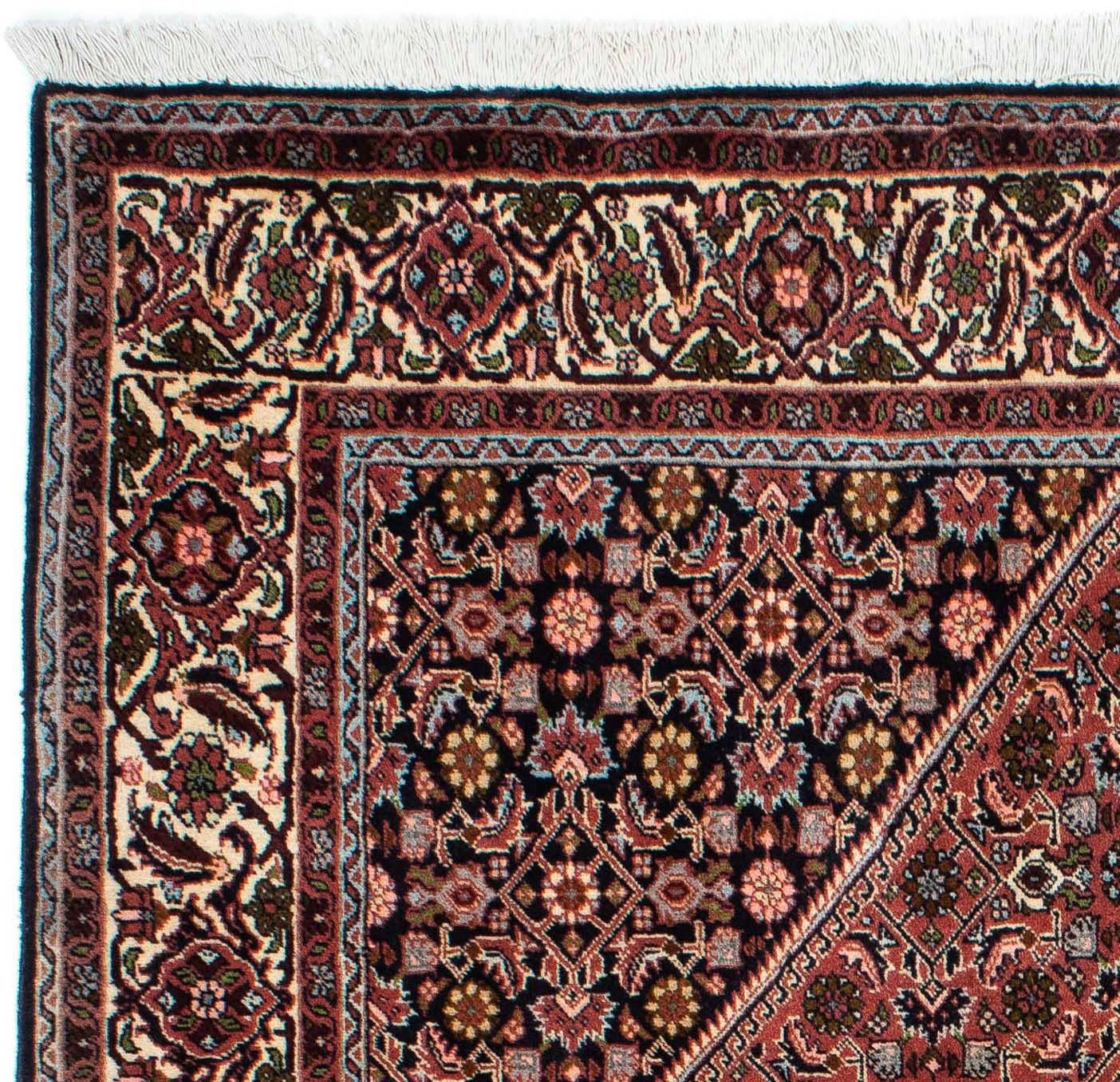 Wollteppich Bidjar 200 Zanjan - Höhe: Rosso x Zertifikat mm, Medaillon morgenland, 141 mit 15 cm, rechteckig, Unikat