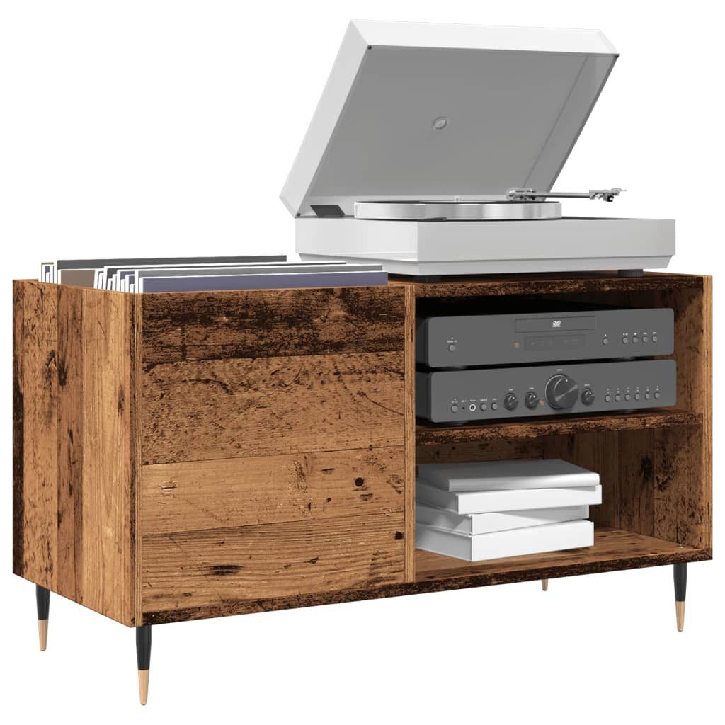 vidaXL TV-Wandhalterung NA TV Lowboard Altholz Optik 84,5x38x48 cm für Schallplatten und Gerät