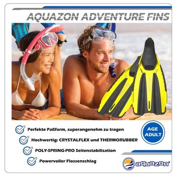 AQUAZON Flosse ADVENTURE PRO Schnorchelflossen, Taucherflossen für Erwachsene