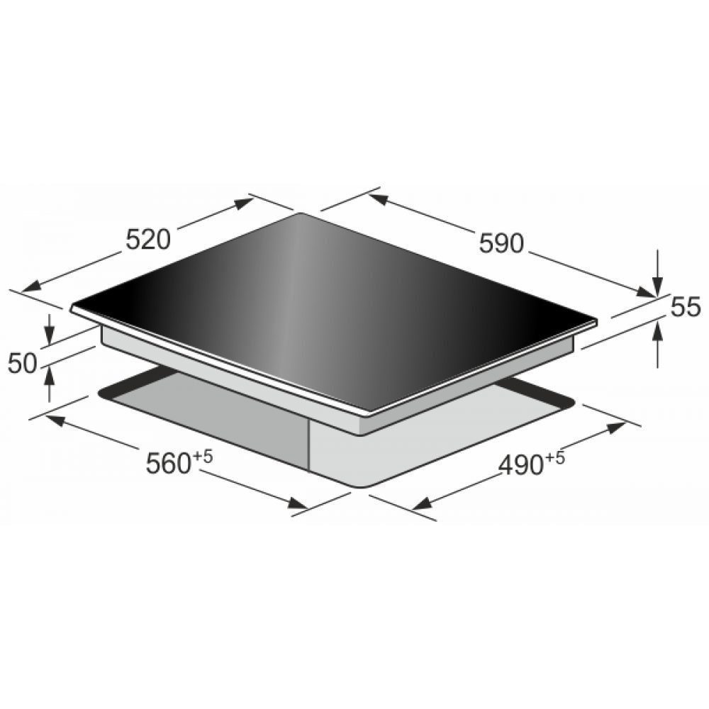 Kaiser Küchengeräte Induktions-Kochfeld KCT 6705 FI Ära, KCT 6705 FI Ära, 60cm,Höhlenmalereimotiv,4 Kochzonen