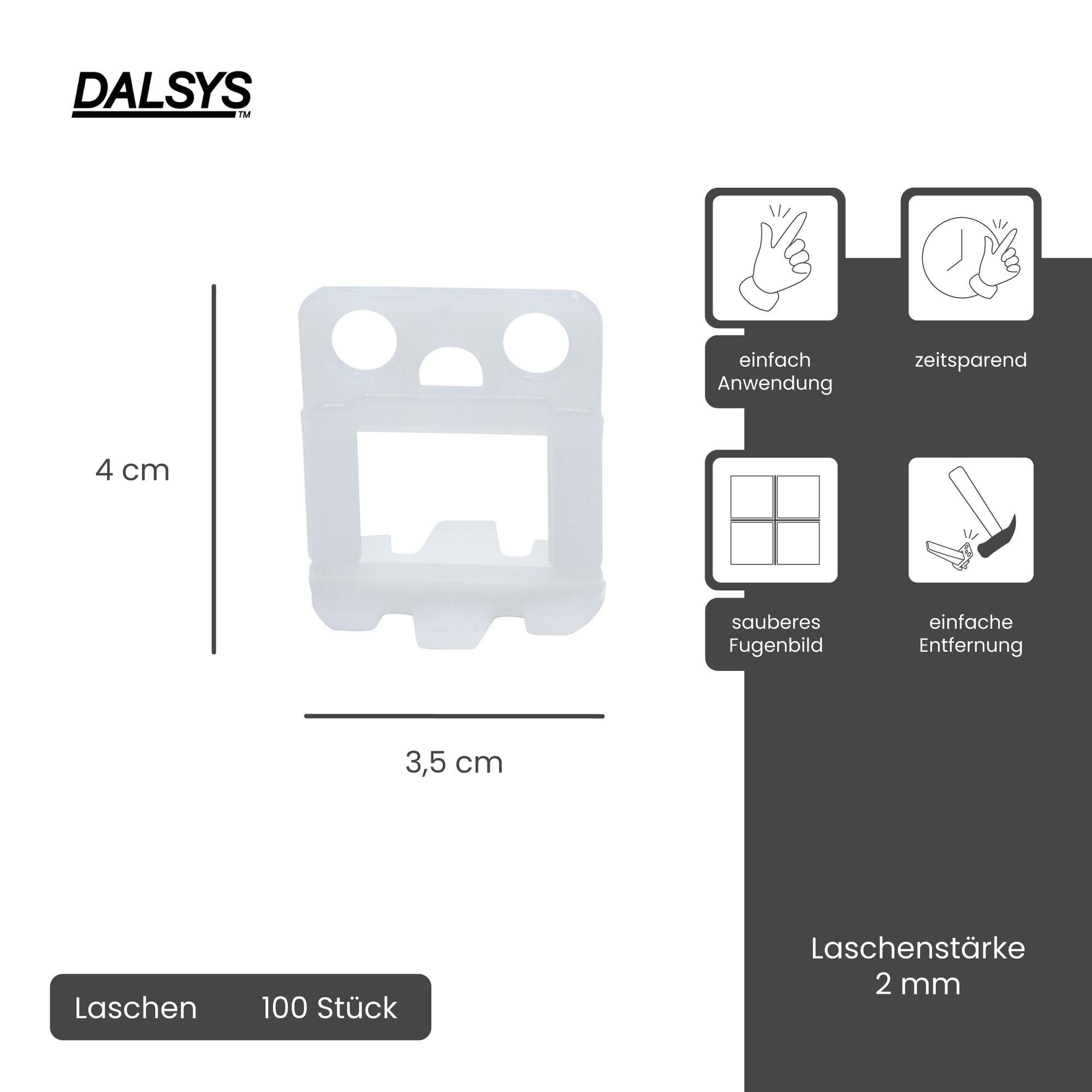 Dalsys Nivelliersystem für Fliesen enthält (2mm) günstig online kaufen