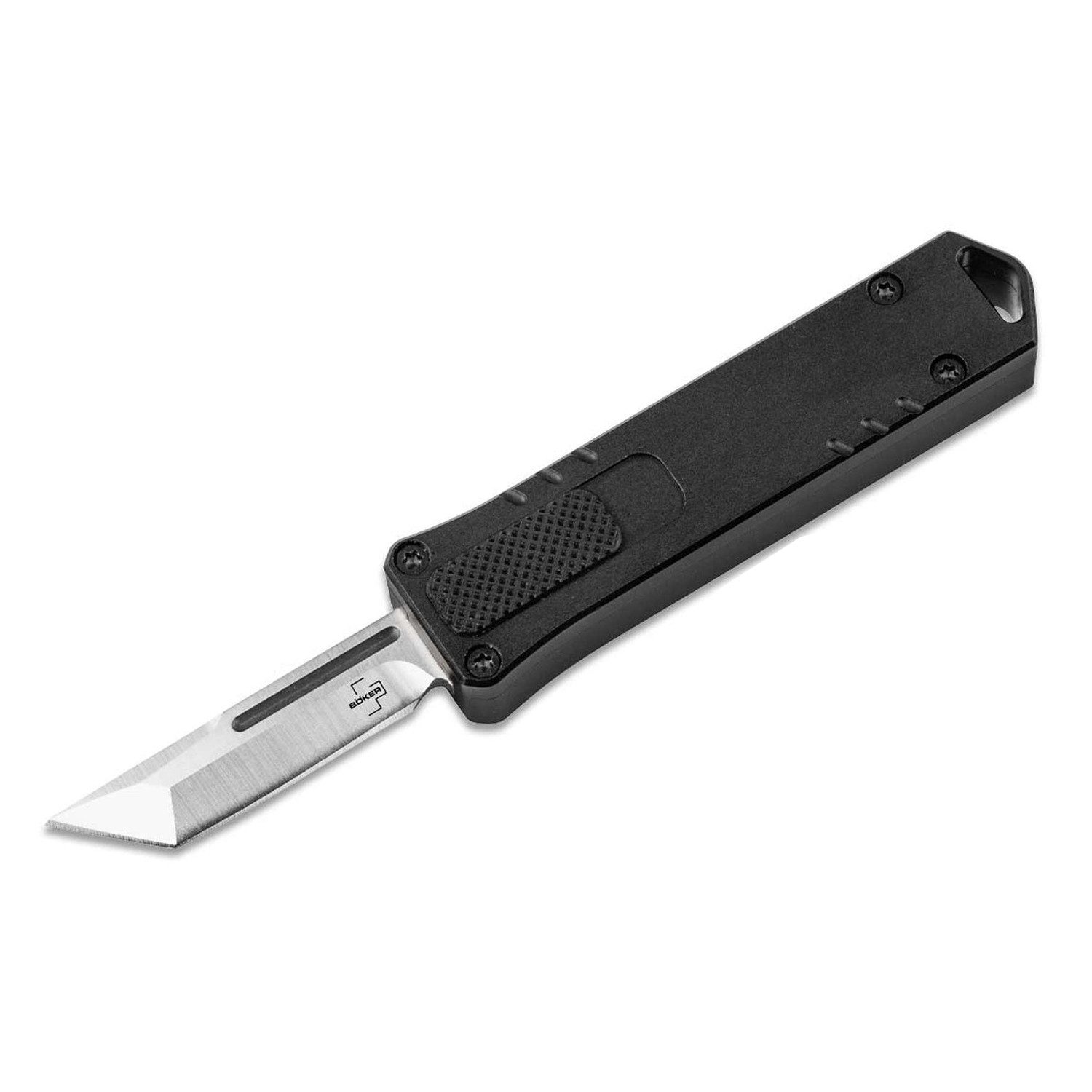 Taschenmesser Micro USB OTF Tanto schwarz rostfrei