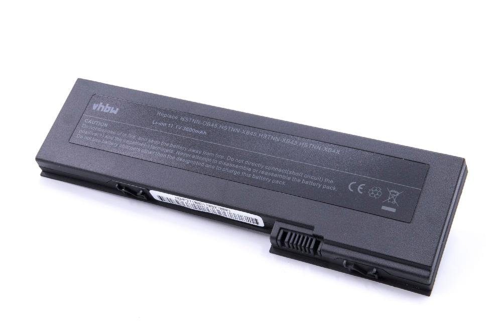 vhbw kompatibel mit HP Business Notebook 2710p Laptop-Akku Li-Ion 3600 mAh (11,1 V)