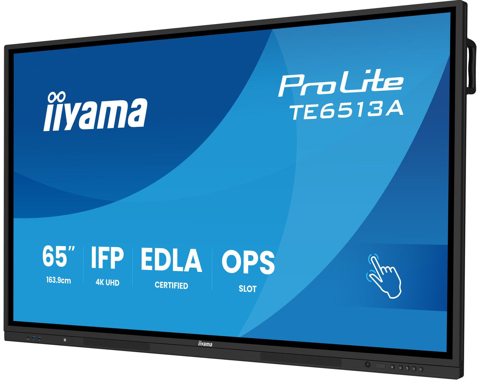 Iiyama Ein 65' (163.9 cm) interaktives und Google EDLA- LED-Monitor (3840 x 2160, 8 ms Reaktionszeit, IPS Panel)