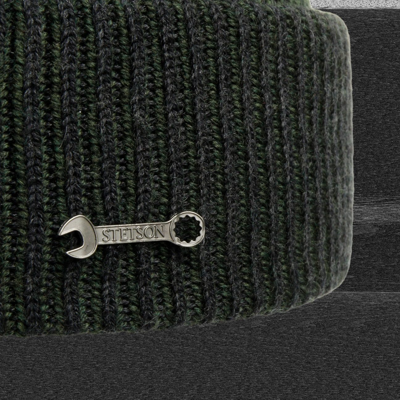 Stetson Beanie (1-St) Strickmütze mit Umschlag, Made in Italy