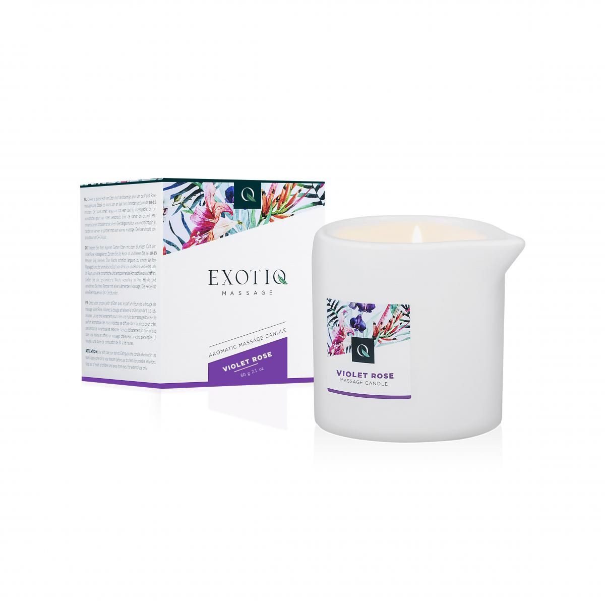 Exotiq Massagekerze Exotiq Massagekaars Violet Rose - 60g