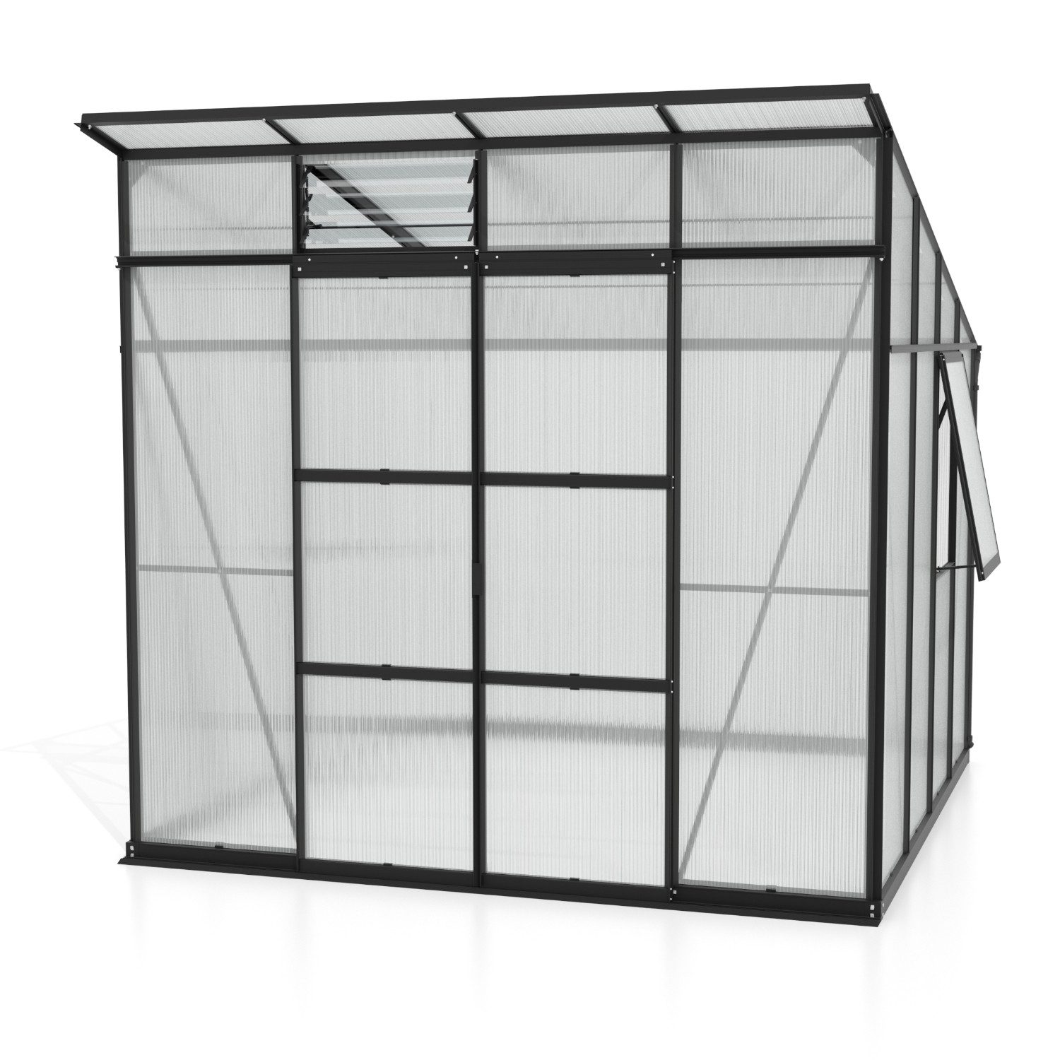 Vitavia Gewächshaus Playa 7600, 6,00 mm Wandstärke schwarz | Rabatt: 28%