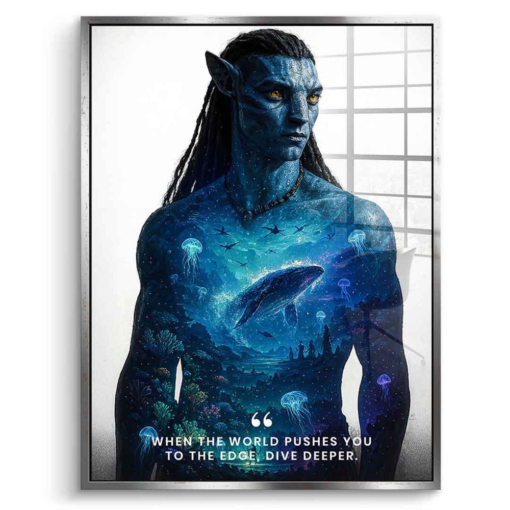DOTCOMCANVAS® Acrylglasbild Dive Deeper - Acrylglas, Acrylglasbild Dive Deeper Kunstdruck Wandbild