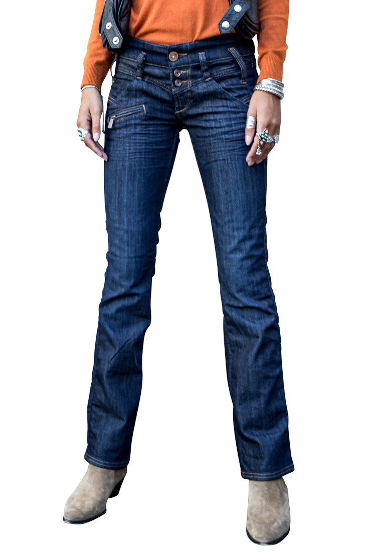 Freeman T. Porter Gerade Jeans »Amelie stretch Denim eclipse« online kaufen  | OTTO
