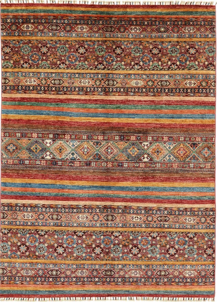 Orientteppich Arijana Shaal 151x204 Handgeknüpfter Orientteppich, Nain Trading, rechteckig, Höhe: 5 mm