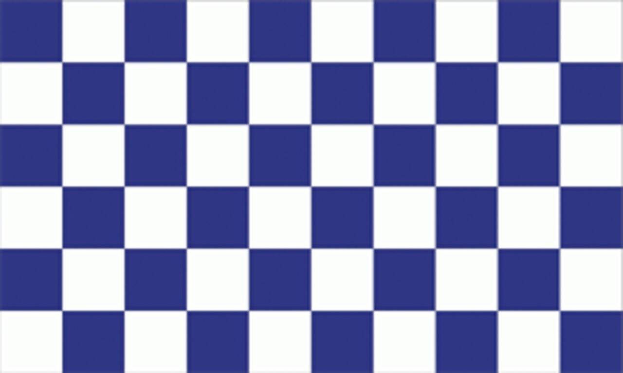 g/m² Flagge Blau flaggenmeer Weiß 80 Karo