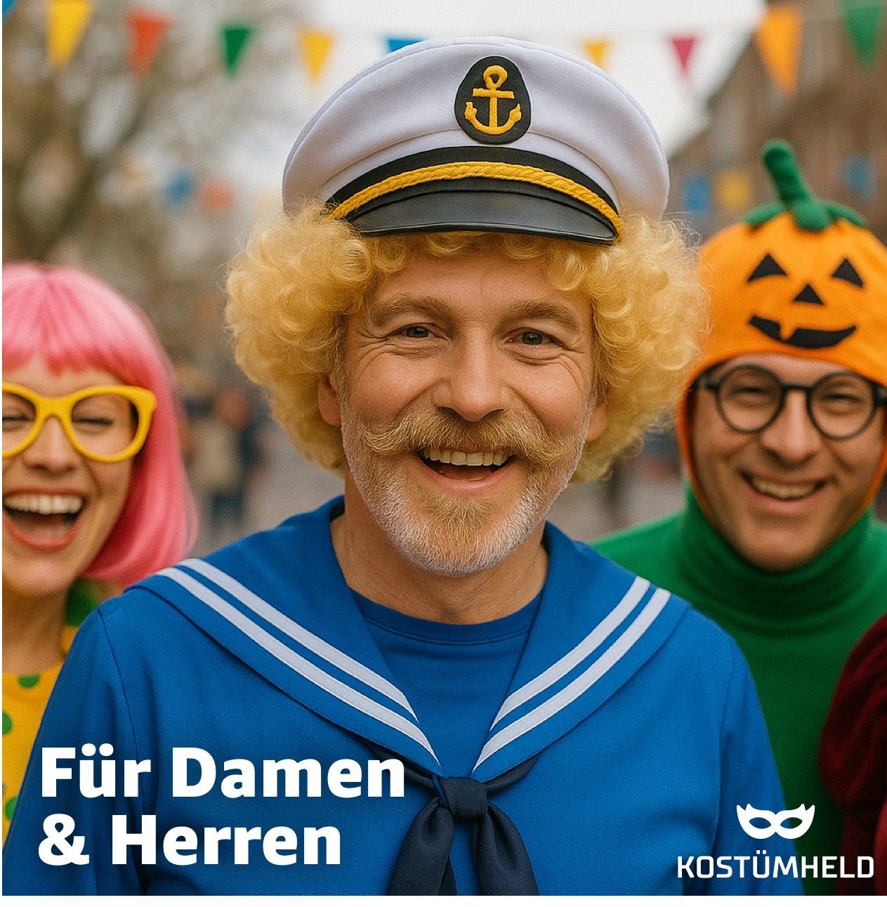 TK Gruppe Kostüm Afro Perücke – Voluminöse Lockenperücke für Fasching, Karneval