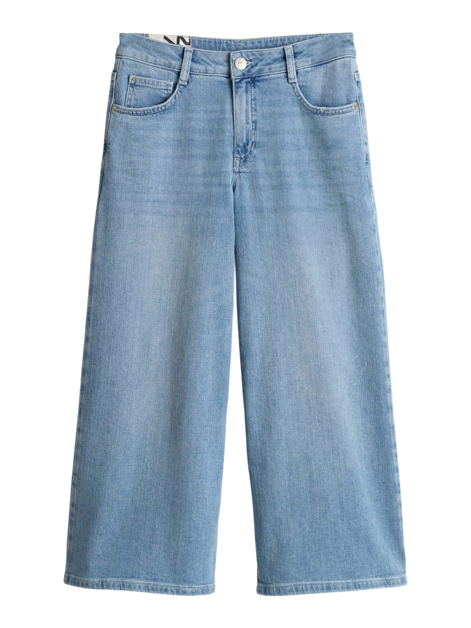 OPUS 5-Pocket-Jeans blau,Casual,Baumwolle,Unifarben,Wide Leg,Mittel