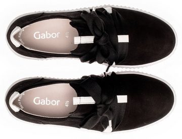 Gabor Plateausneaker Slip-On Sneaker, Slipper, Schnürschuh mit aufgesetzter Zierschnürung