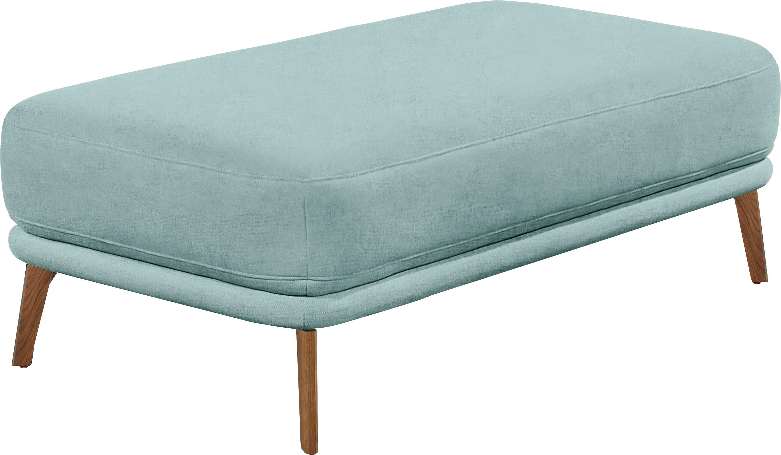 SCHÖNER WOHNEN-Kollektion Hockerbank Pearl - 5 Jahre Hersteller-Garantie, auch in Bouclé, Passend zur Serie Pearl, Füße Massivholz