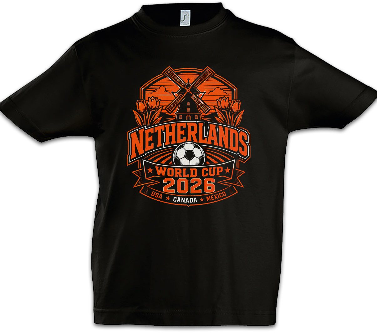 Urban Backwoods Print-Shirt Team Netherlands 1 Kinder T-Shirt Dutch Oranje Hup Amsterdam WM 2026 (1-tlg) Holland Niederlande Supporter Nationalmannschaft