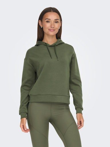 ONLY Play Kapuzensweatshirt ONPLOUNGE LS HOOD SWEAT - NOOS Dusty Olive