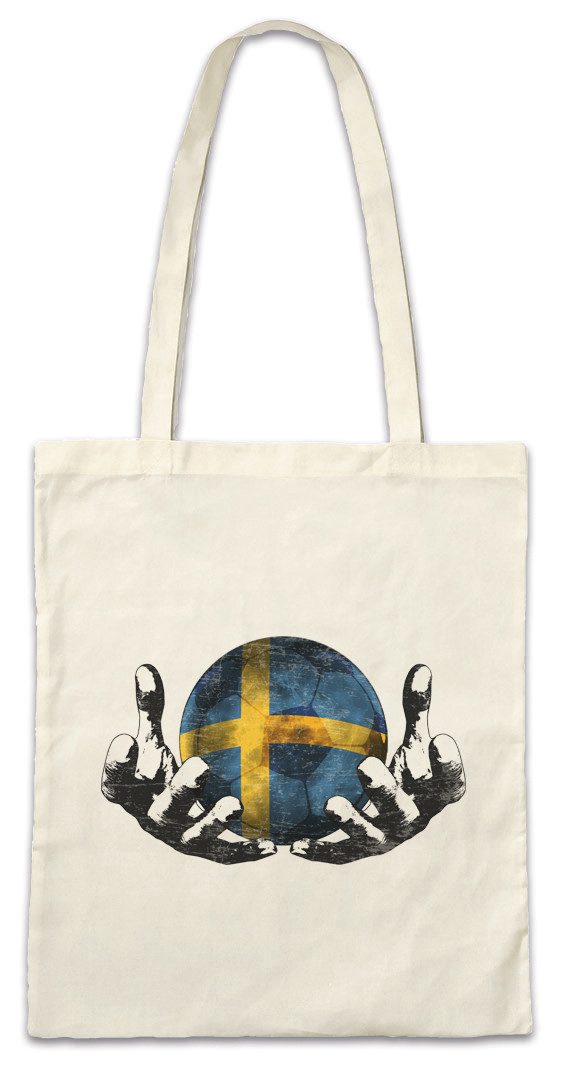 Urban Backwoods Beuteltasche Sweden Football Magic Ball Stofftasche Schweden Schwedisch Fahne (1-tlg), Schwedische Swedish Fußball Fussball