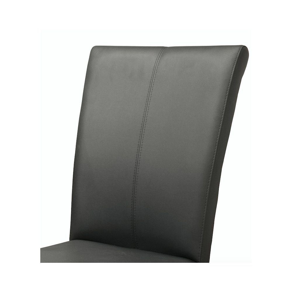 schwarz Schwingstuhl markenlose Kunstleder Stuhl Küchenstuhl Esszimmerstuhl