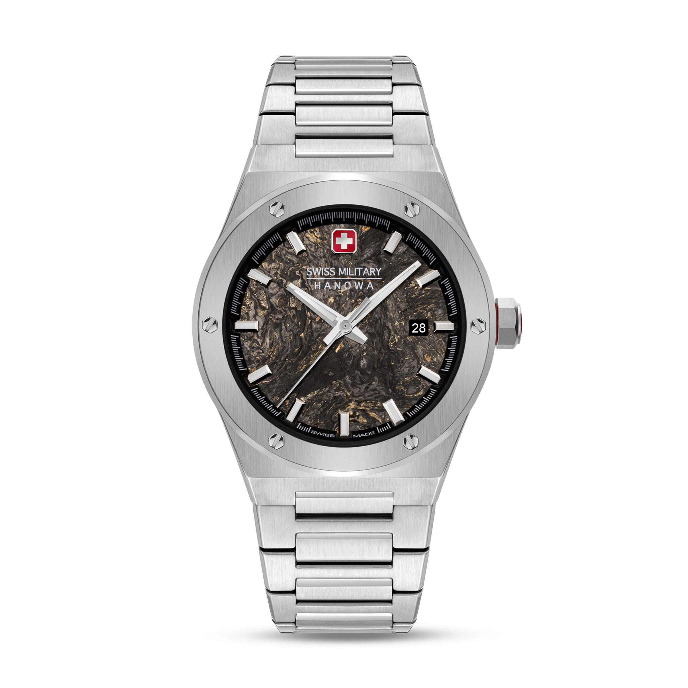 Swiss Military Hanowa Quarzuhr Quarzuhr Herrenuhr 43 Quarz Herren SMWGH0003601