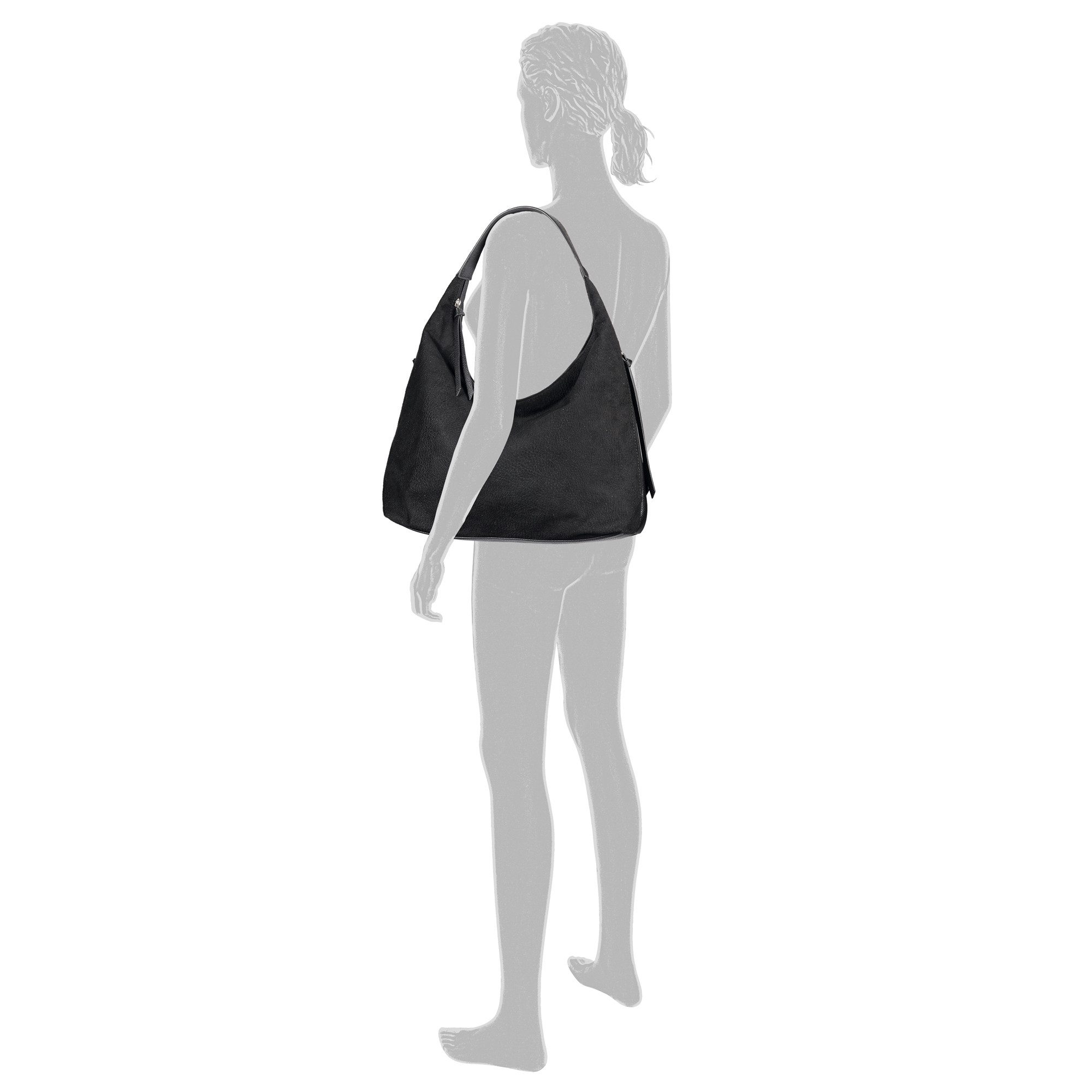 TOM TAILOR Hobo Aiana, Damen Handtasche, mit Fransen-Reißverschluss