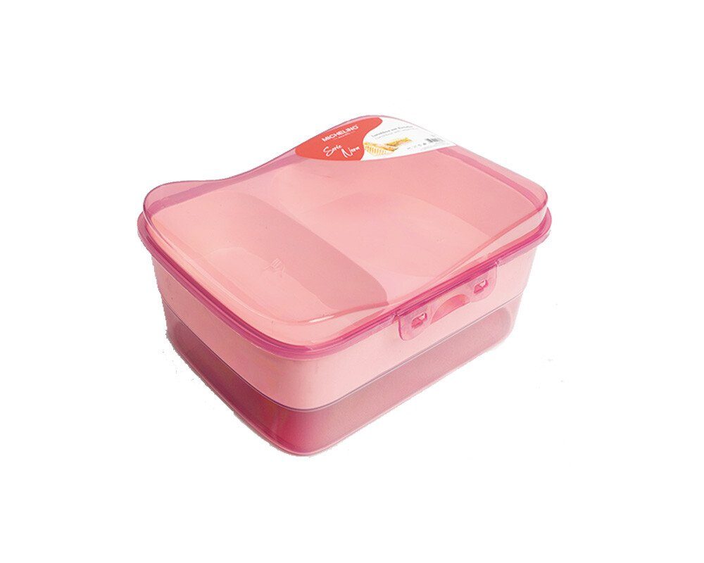Michelino Lunchbox Lunchbox mit Einteiler Brotdose mit Fächern Spülmaschinengeeignet Rosa