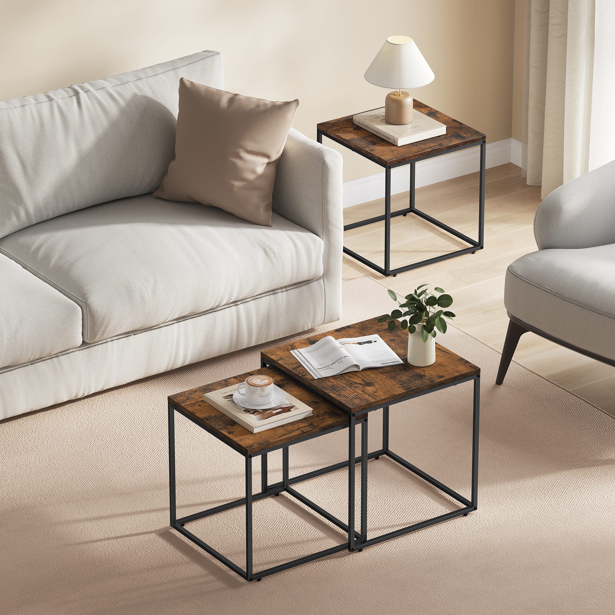 Best for Home Beistelltisch Couchtisch 2er-Set günstig online kaufen
