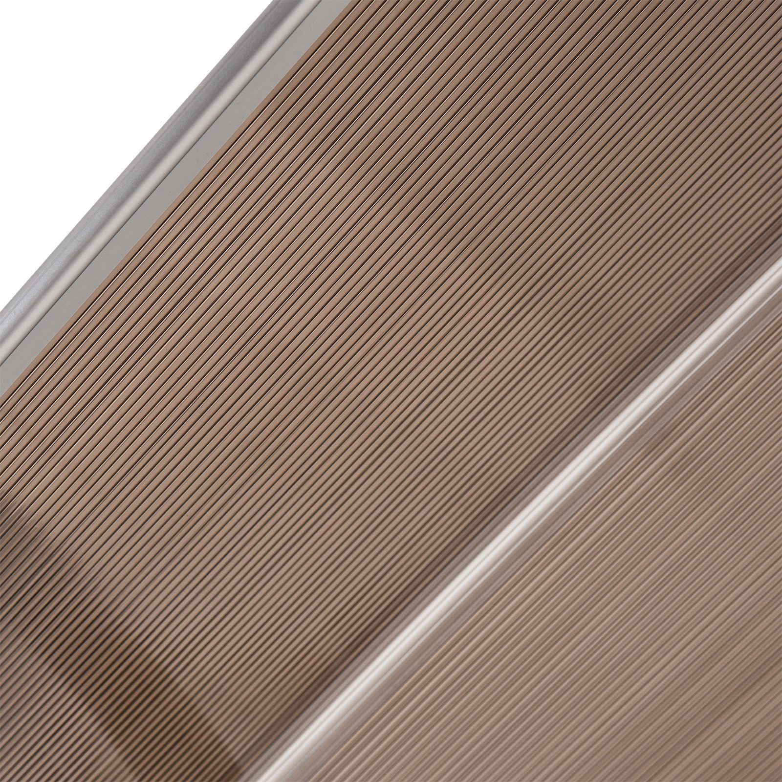 MC Star Vordach Pultvordach für Haustür, Überdachung aus Polycarbonat, (Sonnenschutz Regenschutz, Braun, 75x195x23cm)