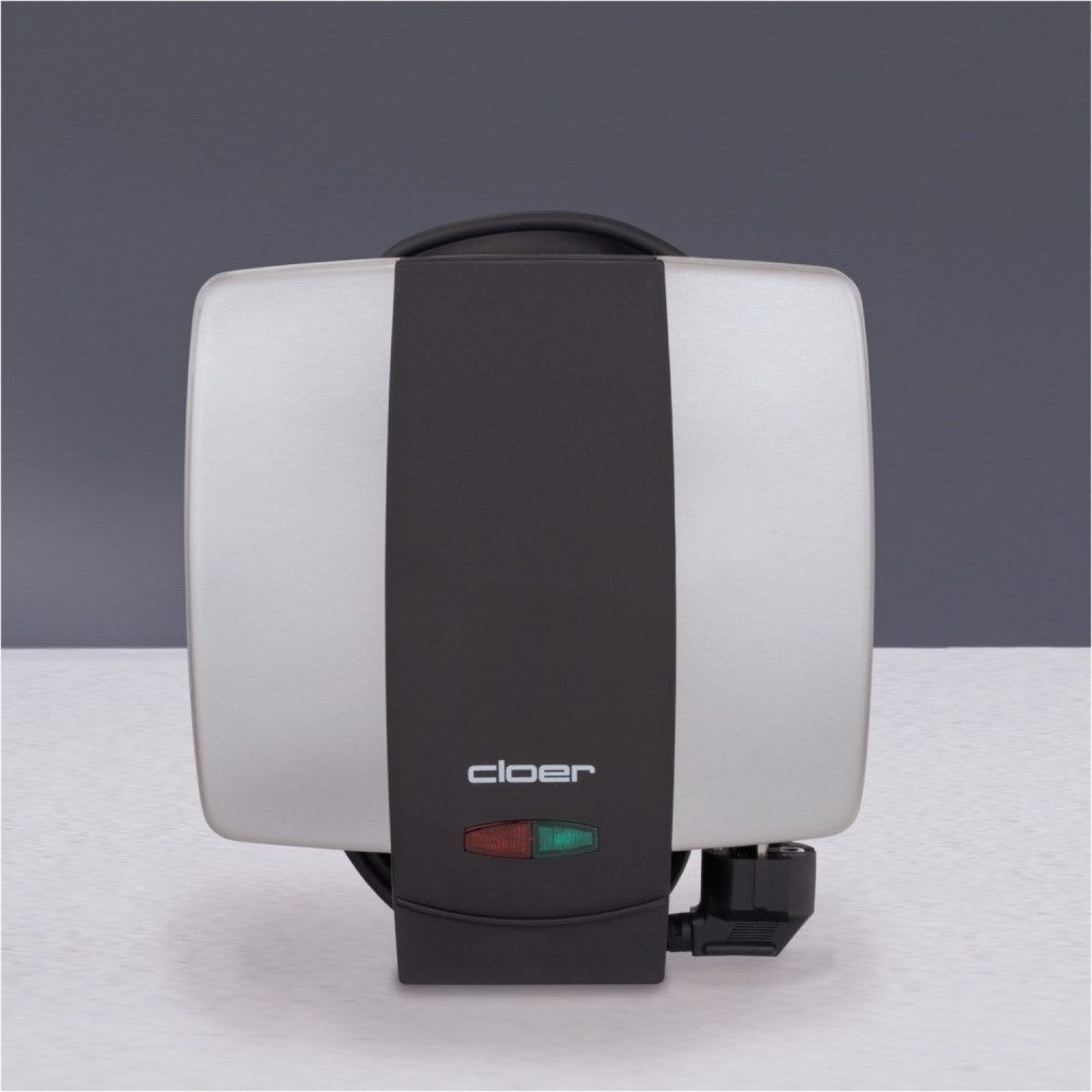 Cloer Waffeleisen Cloer 1445 Waffelautomat Edelstahl - Waffelmaschine., 930 W