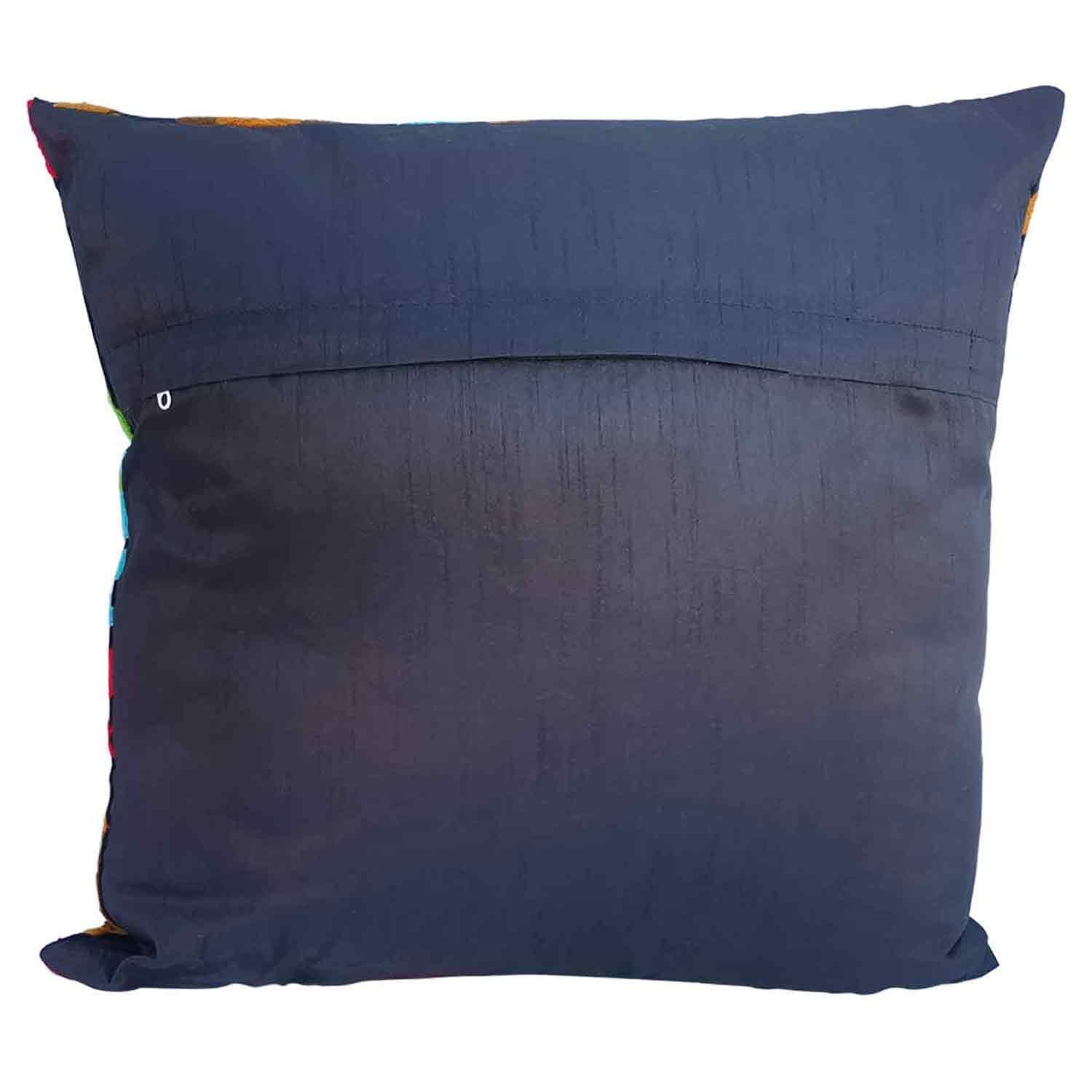 Casa Moro Dekokissen Orientalisches Samtkissen Etna 40x40 cm mit Füllung Kissen bestickt, Couchkissen Bohp Sofakissen Zierkissen MD006