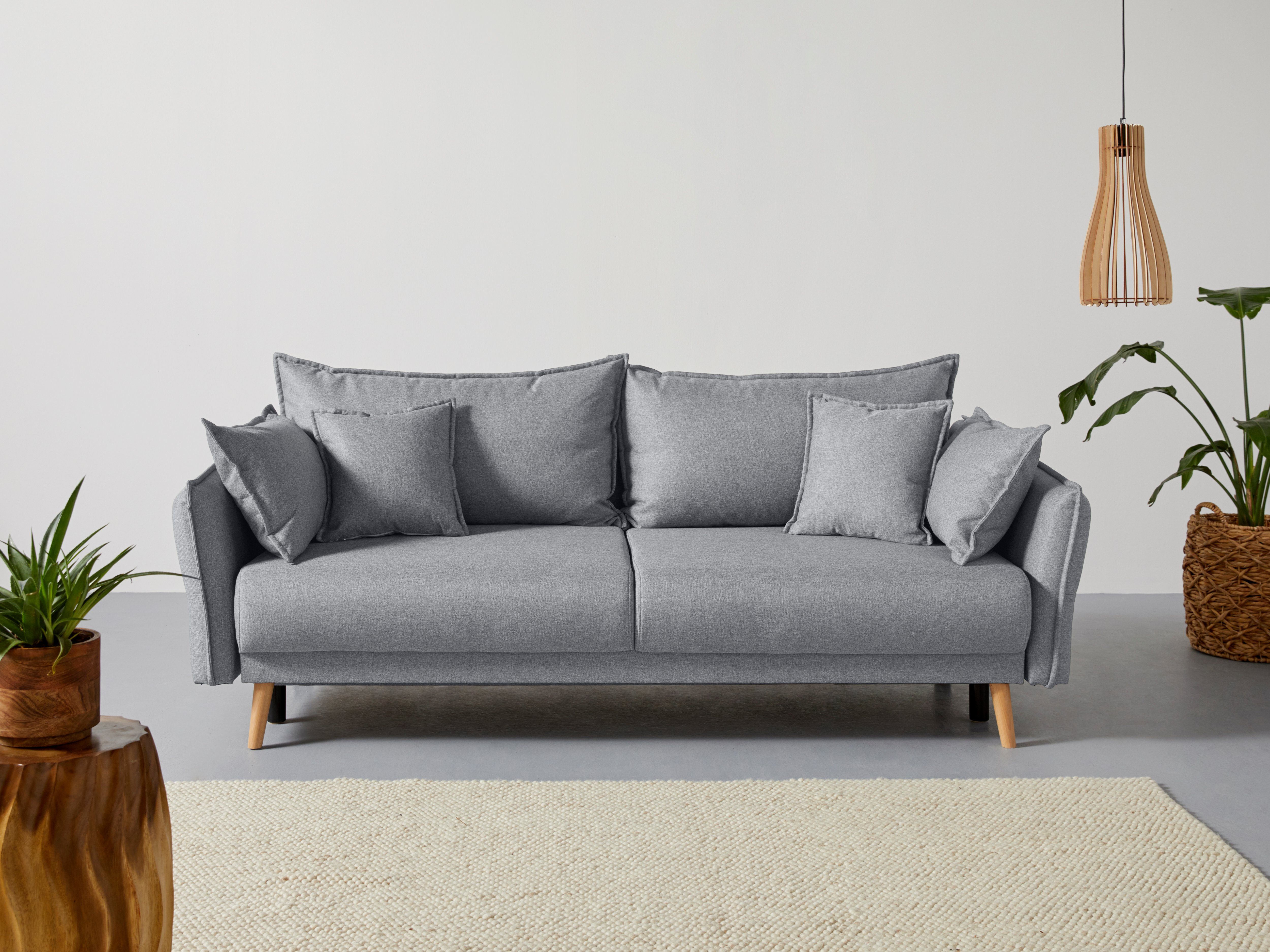 Home affaire Schlafsofa "Granbo", incl. Bettfunktion und Bettkasten, Federk günstig online kaufen