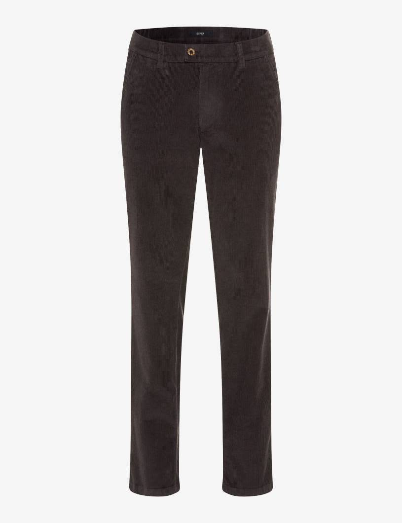 EUREX by BRAX Chinos EUREX by BRAX Herren Cordhose Braun ? Stretch Cord Hose mit Komfortbun