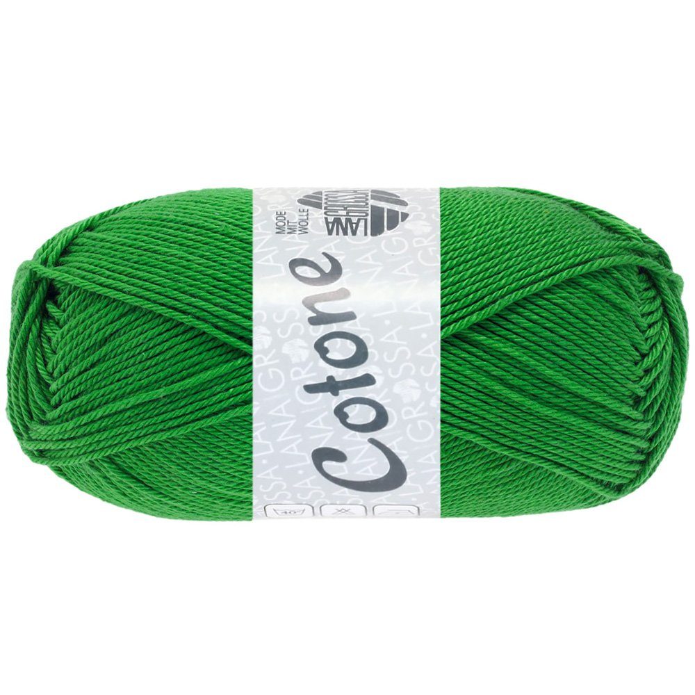 LANA GROSSA COTONE Häkelwolle, 125 m (vielseitiges Baumwoll-Basicgarn), 50 g