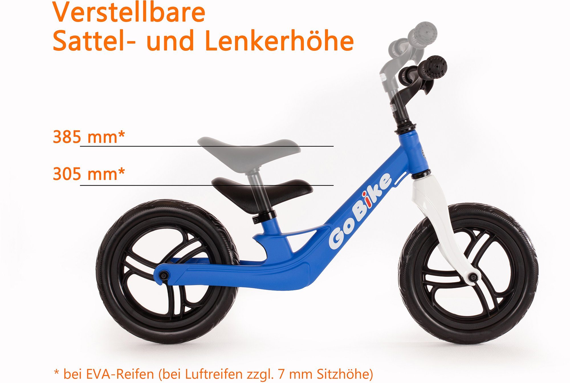 GoBike Bachtenkirch blau/weiß Laufrad