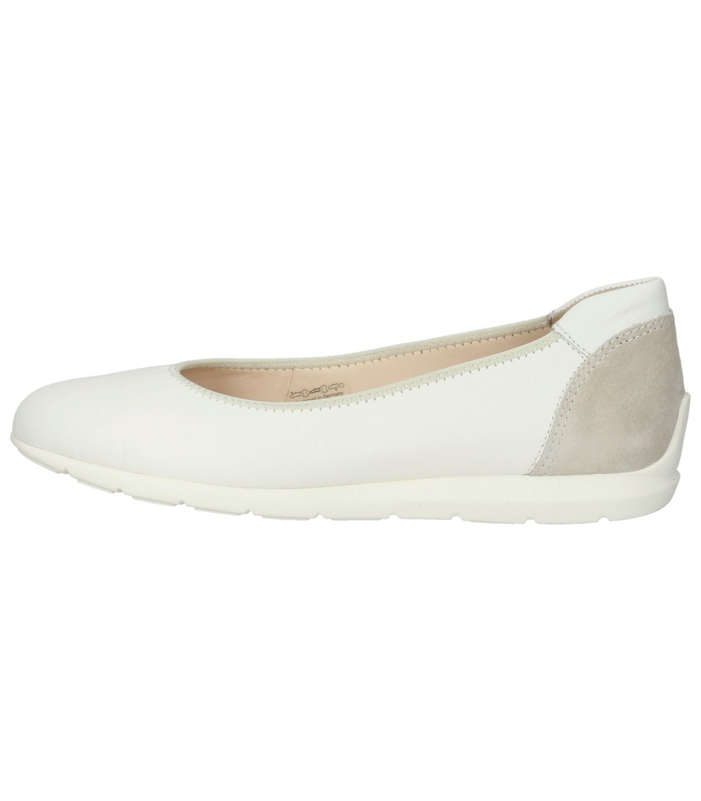 Ballerina Glattleder Ballerinas Cream Ara