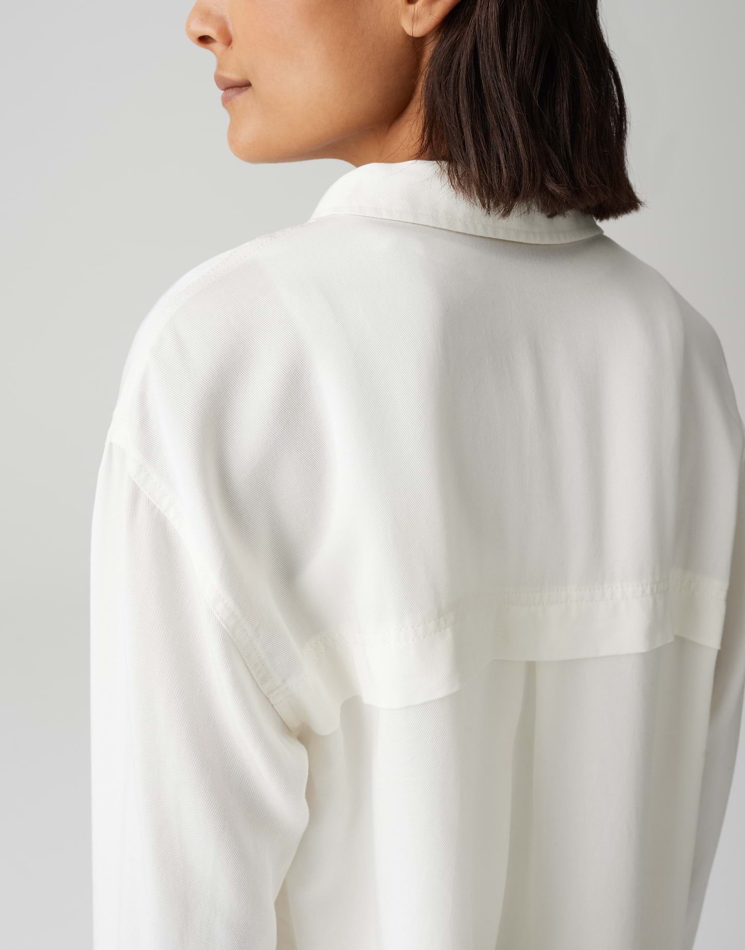 OPUS Hemdbluse Hemdbluse FALENSA Regular aus Lyocell