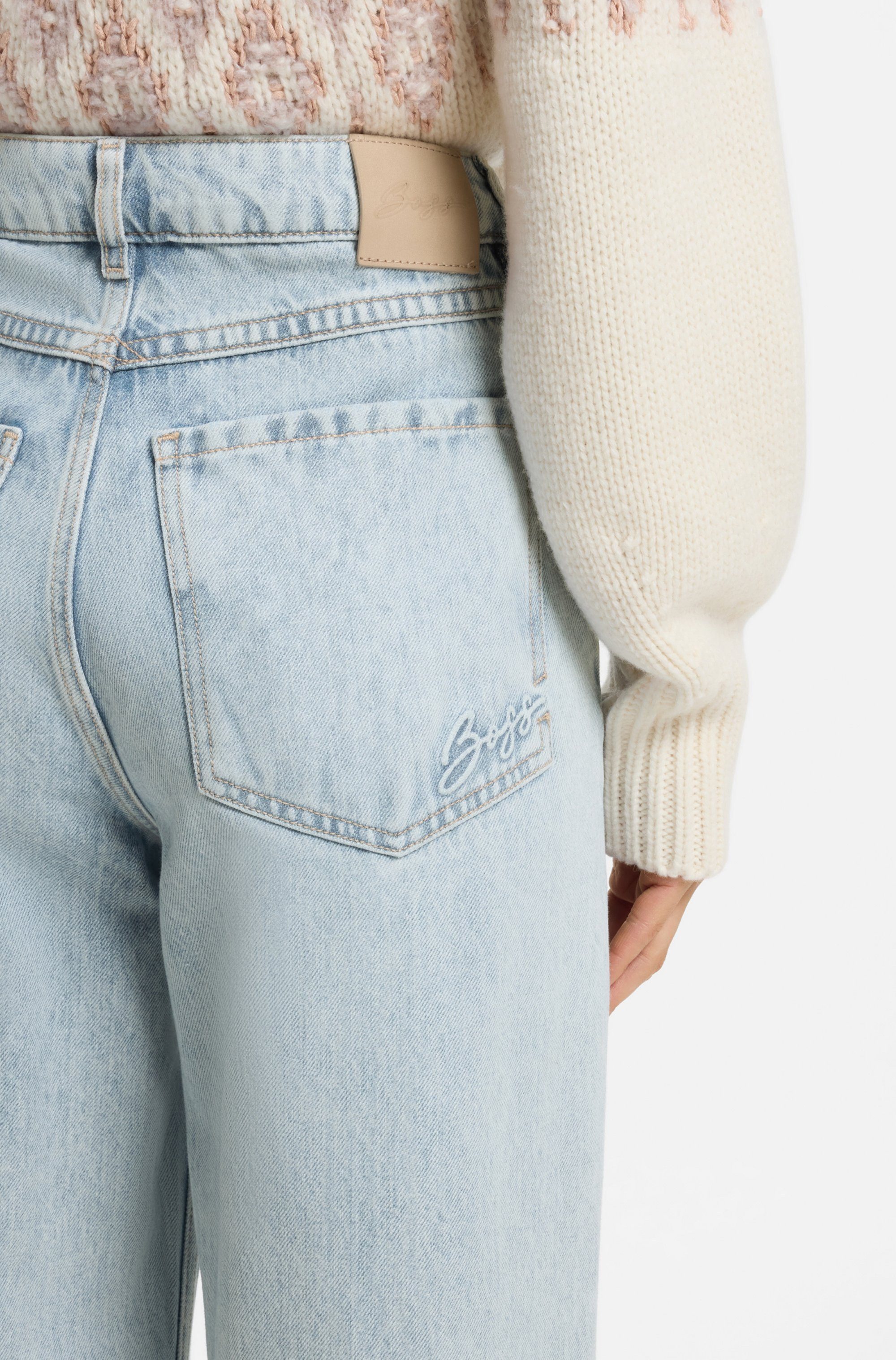 BOSS ORANGE Loose-fit-Jeans EMMA MR 1.0 Premium Damenmode Baumwollmix mit Viskose, Slouchy Fit – Bild 2 von 5