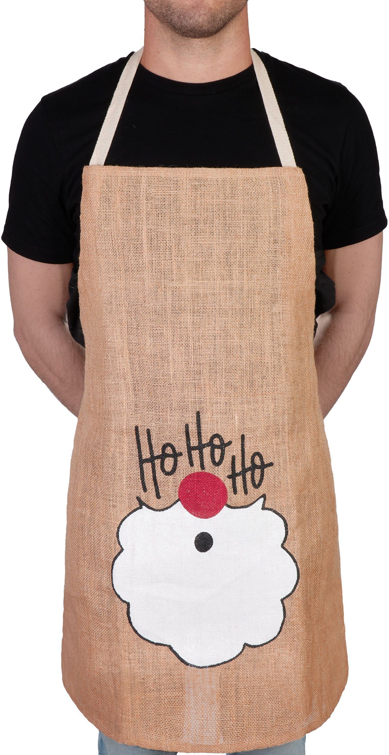 BRUBAKER Kochschürze Schürze - Ho Ho Ho Weihnachtsmann Bart - Weihnachten, günstig online kaufen
