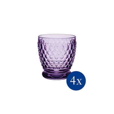 Villeroy & Boch Tumbler-Glas Boston Lavender Becher, 200 ml, 4 Stück, Glas