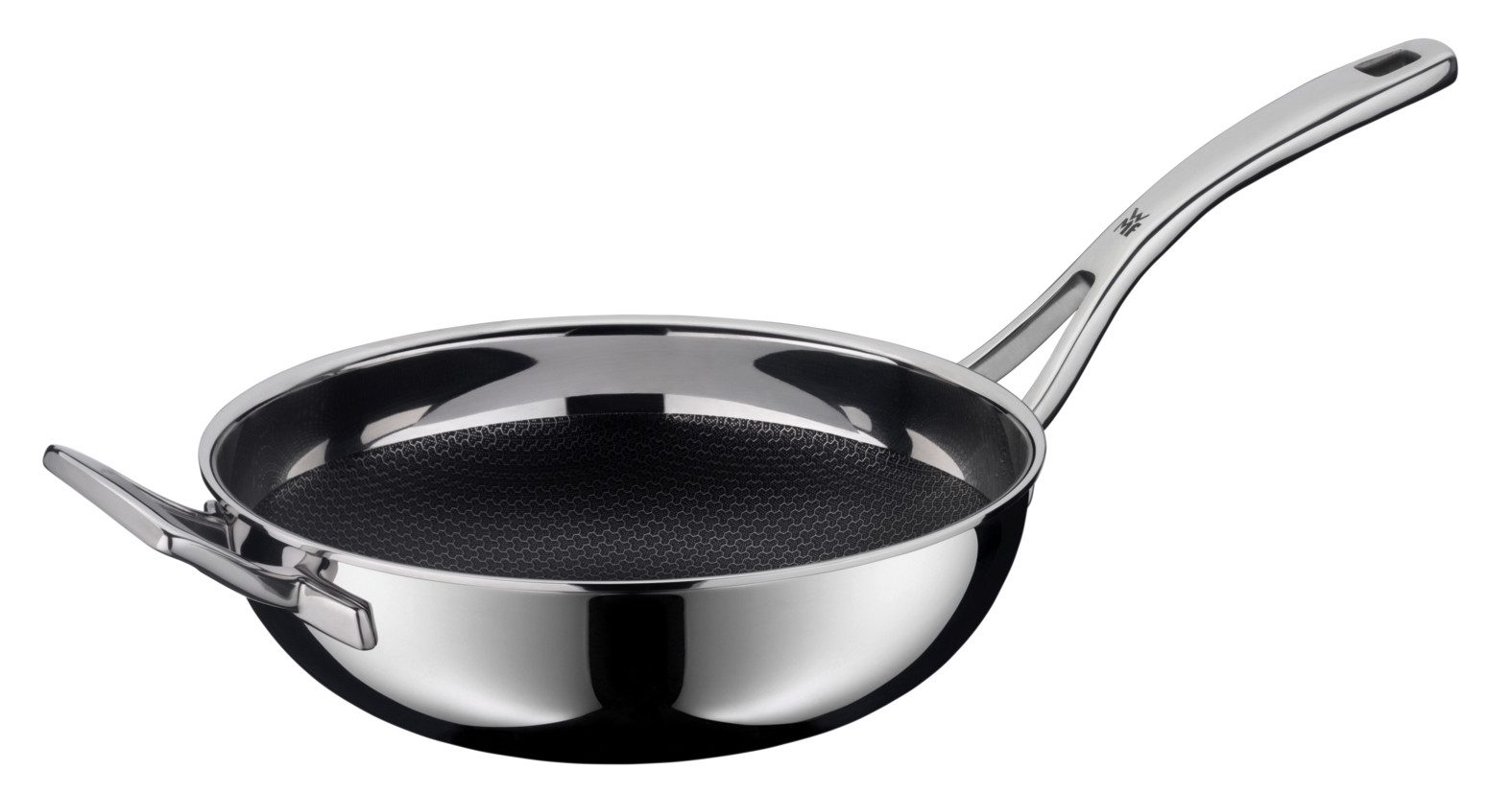 WMF Wok, Bundleset: 1x Wok Pfanne 28 cm und 1x Wok-Wender 36,2 cm