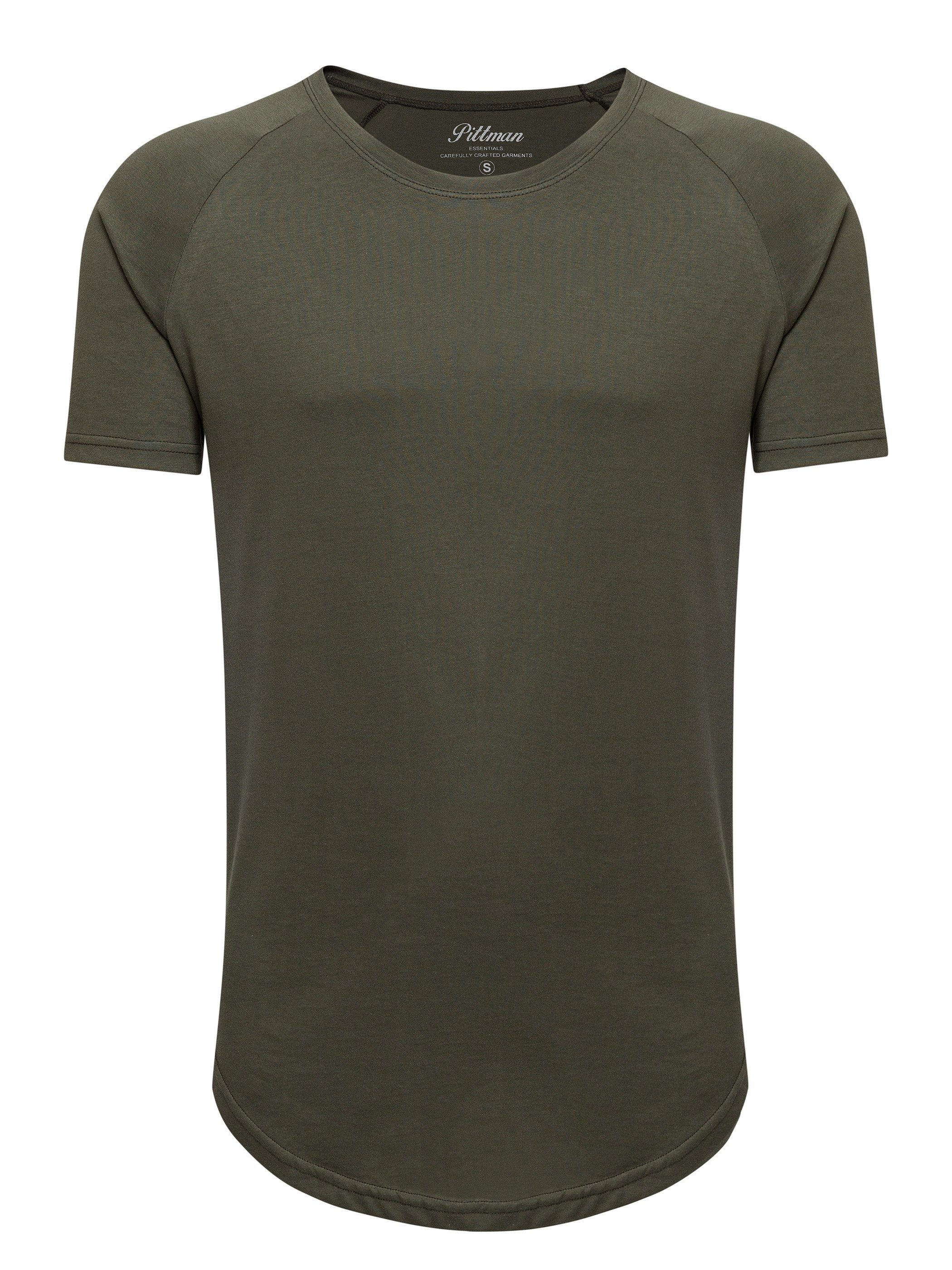 Pittman T-Shirt 3-Pack Herren T-Shirt Finn (Set, 3er-Pack) Oversize Rundhals T-Shirt