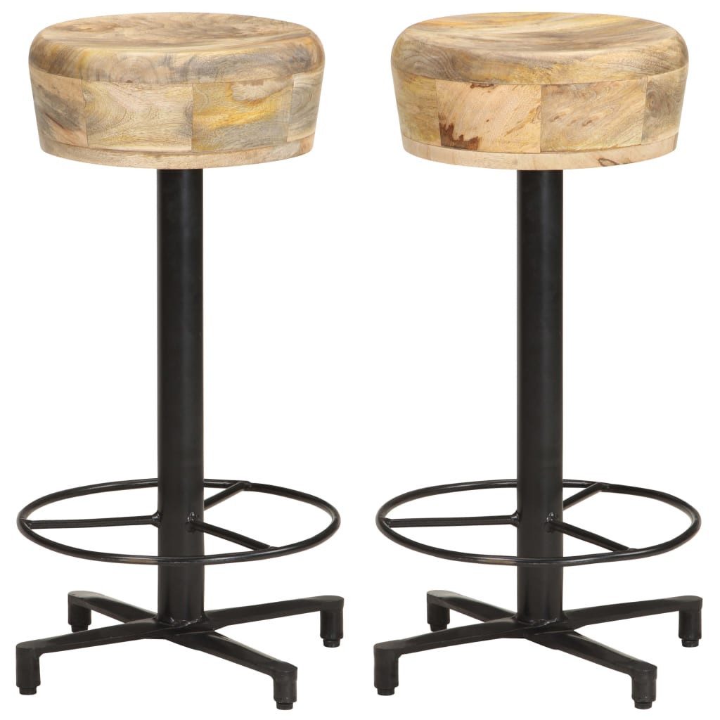 Barhocker Barhocker 2 Stk. 66 cm Massivholz