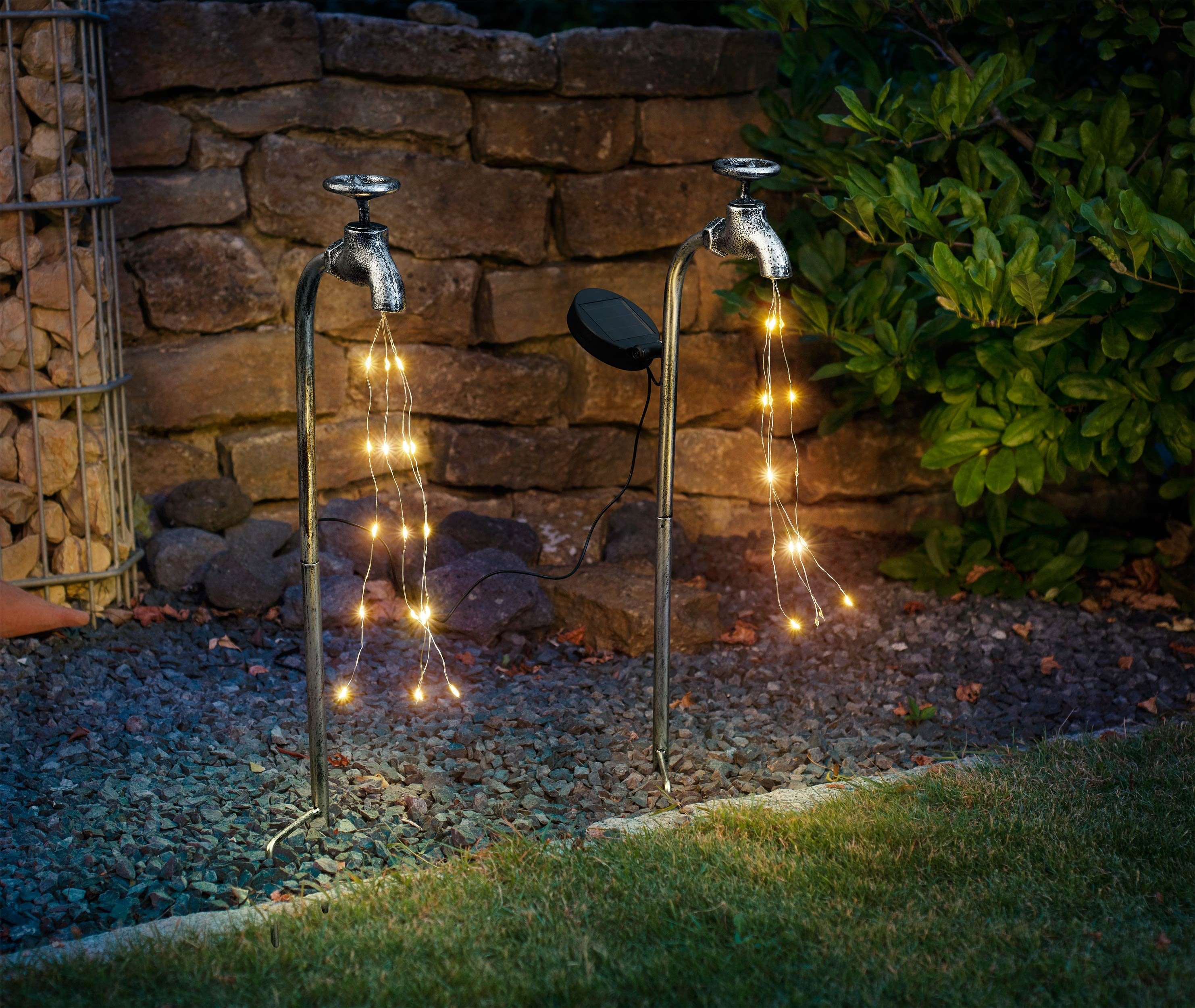 IC Gardenstyle LED-Dekofigur Solar Deko Wasserhahn günstig online kaufen