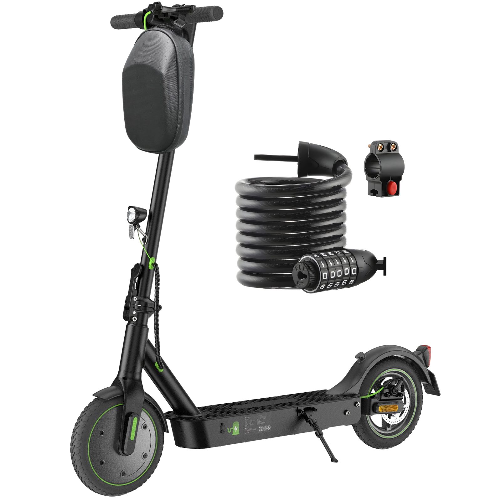 iscooter EScooter Elektroroller mit Tasche,passwortsperre, Klappbarer e scooter,APP, 20,00 km/h